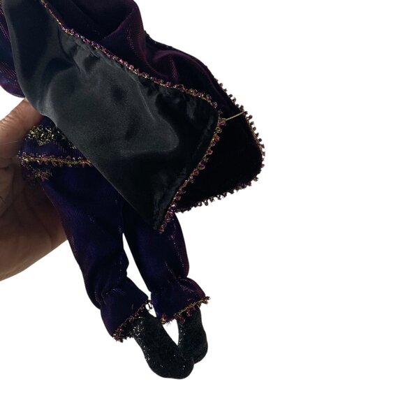 Vtg Kurt Adler Jacqueline Kent Purple Passion Witch Hanging Decor Halloween - Picture 10 of 11